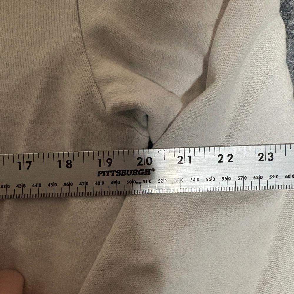 American Eagle Outfitters AE USA Hoodie Sweatshirt Pullover Fleece Beige XS - Picture 3 of 5